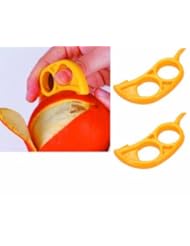 Kitchen: 2 pack! Citrus Peeler - EZpeel - Easy to Use & Fast for Orange Lemon Lime & More! - RawNori