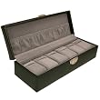 Watch Box Leather Case For 6 Watches