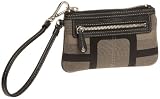 Nine West Vegas Signs Mini Wristlet,Black/Natural,one size
