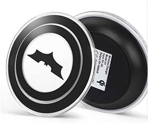 Note 5 Galaxy S6/S6 Edge Plus Wireless Charger Charging Pad, LG Qi Wireless Charger Charging Pad For Note 5 Galaxy S6/S6 Edge Plus (Black (BatMan))