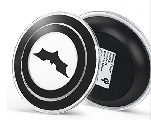 Note 5 Galaxy S6/S6 Edge Plus Wireless Charger Charging Pad, LG Qi Wireless Charger Charging Pad For Note 5 Galaxy S6/S6 Edge Plus (Black (BatMan))
