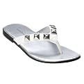 Girls' Xhilaration&reg; Fenella Studded Thong Sandals - White
