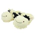 Aroma Home Fuzzy Friends Slippers - Cow