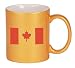 CANADA / CANADIAN FLAG Coffee Mug Metallic Gold 11 oz