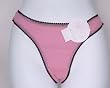 OnGossamer Essentiels Hip-G Thong .:3522 .:Free Returns from GigisCloset.com (L/XL, Pnk/Choc)