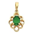 14K Yellow Gold Tsavorite Pendant