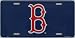 Boston Red Sox B Classic Metal Auto Tag Embossed