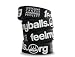 Feelmyballs.org Testicular Cancer Awareness Wristband - Black band w/ White Lettering