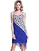 PrettyGuide Women's 1920S Paisley Art Deco Sequin Tassel Glam Party Gatsby Dress