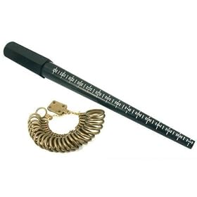 Ring Mandrel Finger Sizer Gauges Find Exact Size Rings