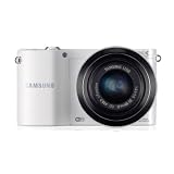 Samsung NX1000 Digital Compact System Camera - White (20.3MP, 20-50mm Lens Kit) 3.0 inch LCDby Samsung