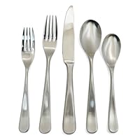 Hampton Forge Stephanie Satin 20-Piece 18/0 Forged Flatware Set, Service for 4