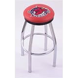Iowa State Cyclones 30 Single-ring Swivel Bar Stool with Black Accent Ring