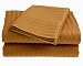Homespell Egyptian Cotton 3-Pc Duvet Cover 600tc Sateen Stripe Copper (Full)