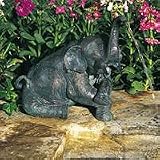 Brass Baron Bathing Elephant