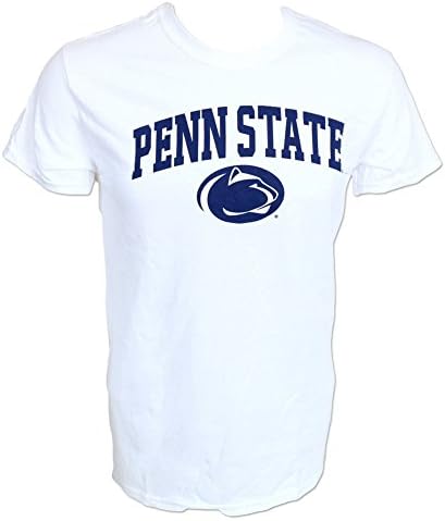 Penn State T Shirt Arching Over Lion Head White