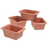 Reco International Romertopf Mini Bread Bakers, Set of 4, Terra Cotta