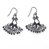 Lace Frill Hook Earrings by Judith Brown (Medium)