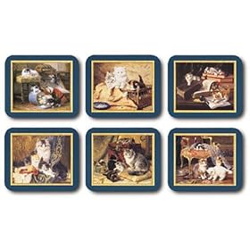 Jason Nostalgic Cat Coasters - Set of 6 by Jason