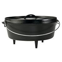 Lodge Finish 6-Quart Cast-Iron Camp Dutch Oven