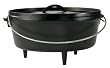 Lodge Original Finish 6-Quart Cast-Iron Camp Dutch Oven