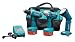 Makita 6934FDX 14.4-Volt Ni-Cad Cordless 3-Tool Combo Kit, includes 1/2-Inch Impact Wrench, 3/8-Inch Drill, Flashlight, 2 Batteries, Charger, and Bag
