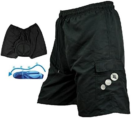 Mens Mountain Loose-fit Biking Shorts Padded Coolmax Cycling MTB Short