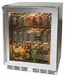 Perlick C-Series HC24RB3R 24 Built-in All-Refrigerator with 4.9 cu. ft. Capacity, Standard Compressor, Mechanical Control and Glass Door: Stainless Steel/Right Hinge