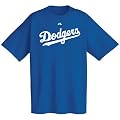 Los Angeles Dodgers Official Wordmark Short Sleeve T-Shirt (Large)