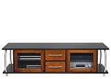 Radius C701 70 Solid Wood Furniture TV Stand / Home Entertainment Center, Espresso 2-Tone