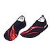 Flexible Water Sport Skin Shoes Aqua Socks Unisex for Swimming,Running,Snorkeling,Surfing,Yoga Exercises,XL(US9-10=CHN40-41),Red