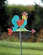 Stained Glass Suncatcher Rooster Garden Weathervane
