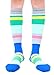 CompressionZ 20-30 mmHg Compression Socks Men & Women - Knee High Support Stockings (Ocean Stripes, X-Large)