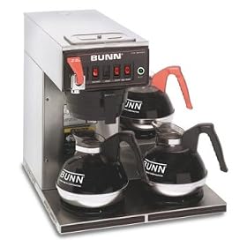 Bunn CWTF15-3 Automatic Coffee Brewer, 15amp 