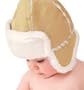 Kiddopotamus Sherpa Faux Suede Hat Small 0 - 6 Months, Fawn
