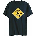 T-Shirt Mens Navy Blue " British Virgin Islander x-ing " Countries