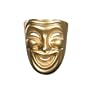 Gold Comedy Mask Adult