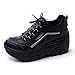 EpicStep Women's Cheerleaders Shoes High Heels Lace Up Casual Platform Fashion Sneakers