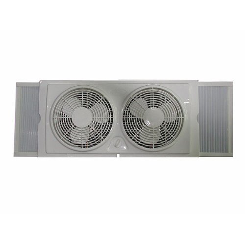 Aloha Twin Window Fan - White (9")