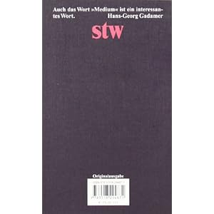 Was ist ein Medium? (suhrkamp taschenbuch wissenschaft)