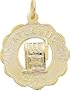 Rembrandt Charms Atlantic City Charm, 10K Yellow Gold