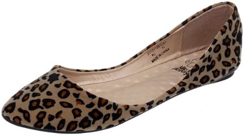 Alexis Leroy 2015 New Arrival Women's Sexy Leopard Design Low Top Fashion Ballet Flats Shoes