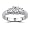 1 cttw Round Diamond 3-Stone Trellis Style w/ Diamond Accents 14kt White Gold Ring, (1/3 ct Center, H-I Color, SI2 Clarity), Size 6