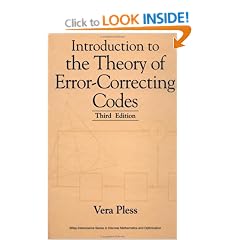 Introduction to the Theory of Error-correcting Codes (WileyInterscience Series in Discrete Mathematics and Optimization)