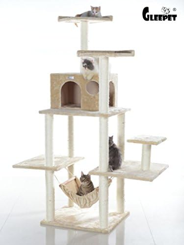 Fun Faux Fur Playful Cat Tree