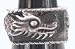 Detailed Dragon Engraving Wraparound Pewter Ring