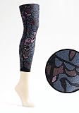 HUE 30th Anniversary Abstract Floral Footless Tights Hosiery