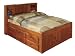Full Bookcase Captains Bed w/6 Drawer Under Chest or 3 drawers/trundle