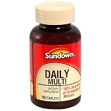 Sundown Daily Multi Vitamin, 100 Caplets (Pack of 4)