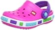 crocs Crocband Kids Lego 12080-6N4-110, M�dchen Clogs & Pantoletten, Pink (Neon Magenta/Neon Purple 6N4), EU 23/24